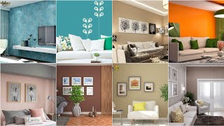 Modern living room color combinations 2024 home interior wall painting colours ideas [upl. by Piane]