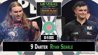 9Darter Ryan Searle Grand Slam of Darts 2023 [upl. by Winchell]