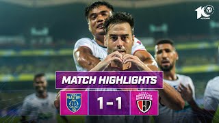 Match Highlights  Kerala Blasters FC 11 NorthEast United FC  MW 4  ISL 202324 [upl. by Aerbua]