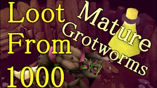 Ironman Tips Saradomin brews  Loot from 1000 Mature Grotworms [upl. by Joost]