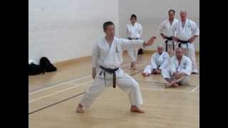 Kagawasensei demonstrating beginning of kata gojushihosho [upl. by Ahsinroc]