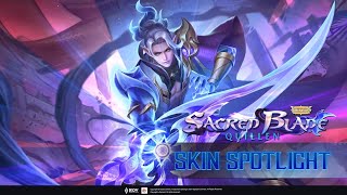 SKIN Spotlight  Sacred Blade Quillen [upl. by Ardnosak318]