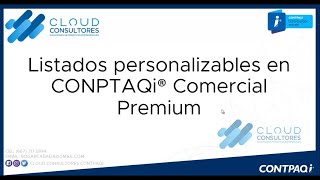 CONTPAQI COMERCIAL CONFIGURACION DE LISTADOS [upl. by Florry745]