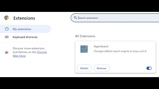 HyperSearch browser hijacker  how to remove [upl. by Haneekas615]