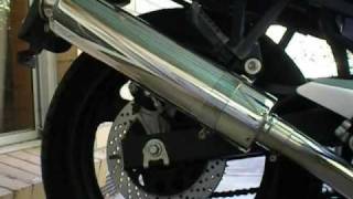 Suzuki GS500F Stock exhaust vs Megacycle exhaust [upl. by Paulette872]