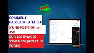 COMMENT CALCULER LA TAILLE D’UNE POSITION en USD sur les Indices Synthétiques et le forex trading [upl. by Fitting]