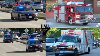 Port Moody BC  Multiple Emergency Vehicles Responding to White Pine Beach [upl. by Messere]