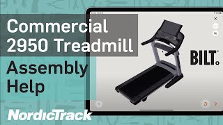 Commercial 2950 Treadmill NTL192210 How to Assemble [upl. by Rozele]