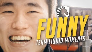 TEAM LIQUID FUNNY MOMENTS Doublelift Pobelter Olleh Xmithie [upl. by Averill98]