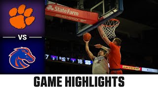 Clemson vs Boise State Game Highlights  202425 ACC Mens Basketball [upl. by Rasla]