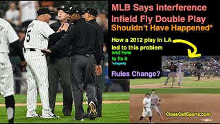 MLB Tells Chicago Infield Fly Interference Double Play Was BadHeres How to Fix This Weird Rule [upl. by Adohr]