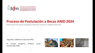 2do Taller Postulación Beca Magíster ANID 2024 [upl. by Huey]