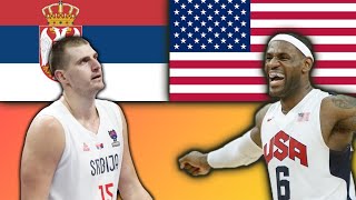 USA Nearly Escapes Olympic Upset Against Serbia [upl. by Garson363]