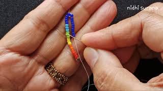 ⚜️Quick amp Easy Tassels Earrings  Seed beads Aretes Tutorial Diy 0442 [upl. by Farant]