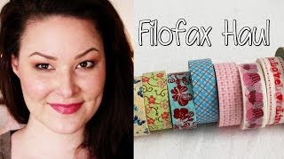 Filofax Haul  Washi Tape Sticky Notes und Co [upl. by Samohtnhoj]