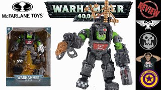 McFarlane Toys Warhammer 40K Ork Big Mek Mega Figure W Action Figure Unboxing amp Review [upl. by Scurlock]