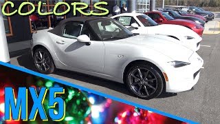 🔴 NEW 2017  2018 MAZDA MX5 amp RF  Exterior Colors Review [upl. by Franciska]