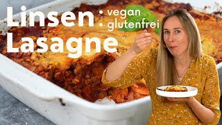 Die BESTE Vegane Lasagne mit roten Linsen  Unbedingt ausprobieren [upl. by Adyeren]