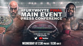 Tyson Fury vs Dillian Whyte  Final Press Conference [upl. by Ginsburg428]