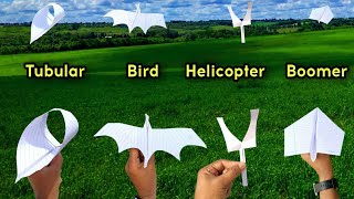 best 4 flying bird helicopter 4 new helicopter toy best paper flying plane notebook plane [upl. by Yekim]