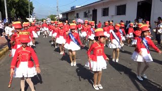 Estudiantes de Chinandega Participan con Orgullo en los Desfiles Patrios🎓 [upl. by Nitnilc]