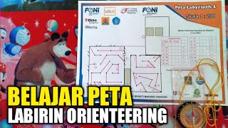 BELAJAR PETA ORIENTEERING LABIRIN  ORIENTEERING INDONESIA [upl. by Lezirg]