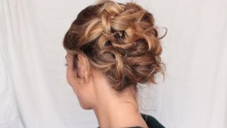 Chignon facile à partir de 6 couettes ✨ Marion Blush [upl. by Hokanson]