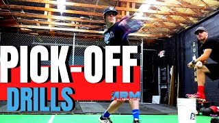 Baseball Pitchers Right Handed PickOff Drills Youth Pitching Development [upl. by Guyer]