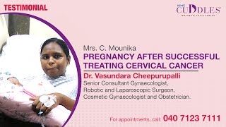 Pregnancy after successful Cervical Cancer Treatment  Dr Vasundara Cheepurupalli  KIMS Cuddles [upl. by Mcnully]