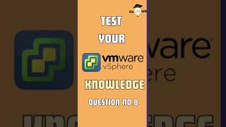 VMware Certification Quiz No8  60Second VMware vSphere Quiz Test Your VMware Knowledge🧠💻 [upl. by Aicile480]