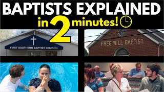 Baptists Explained in 2 Minutes [upl. by Beck703]