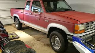 200 Craigslist 1990 FORD RANGER XLT 4X4 V6 WILL IT RUN [upl. by Kaete643]