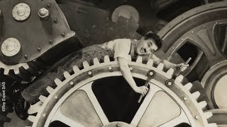 Charlie Chaplin Swallowed by a Factory Machine  Modern Times 1936 [upl. by Rowland517]