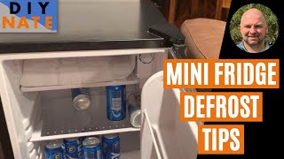 How to Easily Defrost a Mini Fridge with Ice Built Up in Freezer Instructions amp Tips Igloo FR320 [upl. by Phillipp]