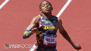 Quincy Wilson sets U18 world record Michael Norman wins 400m heat at US Trials  NBC Sports [upl. by Enohs152]