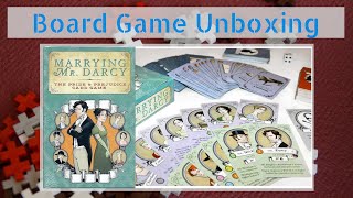 Board Game Unboxing  Marrying Mr Darcy [upl. by Eiromem]