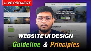 Website UI Design Guidelines amp Principles  Explain with Live Figma Project [upl. by Onairelav]