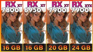 RX 7800 XT vs RX 6950 XT vs RX 7900 XT vs RX 7900 XTX Tested in 10 Games  1440p vs 4K [upl. by Adli]