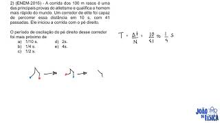ENEM 2015  Ondas e Cinemática  A corrida dos 100 m rasos é uma das principais provas do atletismo [upl. by Nafets]