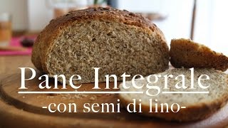 pane integrale con semi di lino  impastiamo  CasaSuperStar [upl. by Sicular]