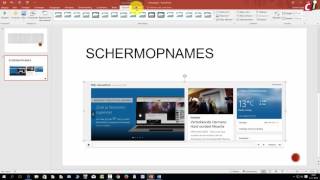 Schermopnames maken in PowerPoint 2016 [upl. by Herv81]