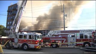 Roof collapses in 2alarm fire at Buckhead Saloon  WSBTV [upl. by Ardra]