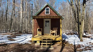 Our Simple Off Grid Cabin Tour [upl. by Seibold]