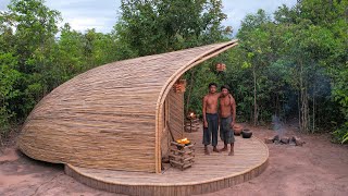 Building Most Shelter Dugout Private Bamboo [upl. by Kriste]