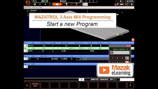 MAZATROL Programming Briefs  Basic 3Axis Mill Programming [upl. by Nawud261]