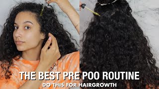 The Best Pre Poo Routine for Curly Hair Growth  Moisture Retention [upl. by Panayiotis]