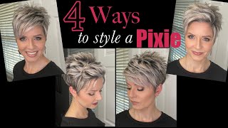 Pixie Hair Tutorials  4 Styles in 1 Video [upl. by Chelsie512]