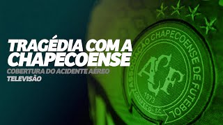 Escalada dos telejornais sobre a tragédia com voo da Chapecoense 29112016 [upl. by Llenrrad]