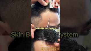 Skin Base Hair Patch System I100  Natural Lookhairreplacement shortviral [upl. by Satterfield]