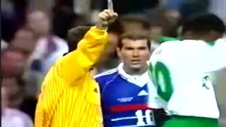 Arturo Brizio expulsa a Zidane Francia 1998 [upl. by Otsenre]